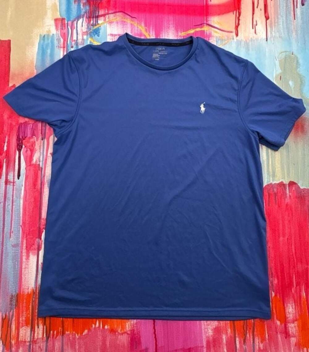Polo Ralph Lauren Performance Blue Short Sleeve T-Shirt Size Large